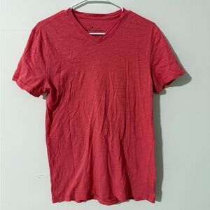 Marc Anthony Salmon Red Short Sleeve V-Neck Tee